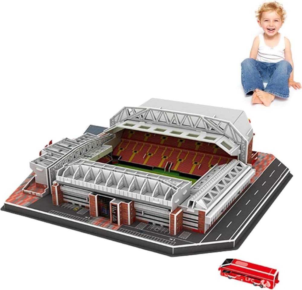 ISFIBA Classic Football Stadium - 3D Paper Model Building Kit, Soccer Club Venues, Souvenir Gift, Handmade Puzzle Ornaments, Car