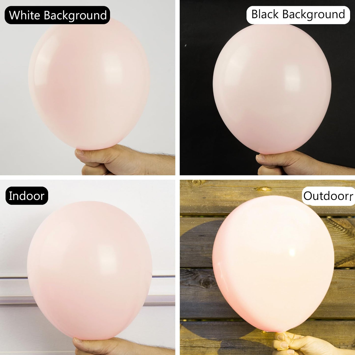 PartyWoo Pink Balloons, 100 Pcs in 5"-36" Sizes, Rubber Material, Perfect for Garland & Arch Decorations, Pink-Q01