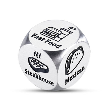 Valentines Day Anniversary Date Night Gifts Gifts for Boyfriend Girlfriend Husband Wife Food Decision Dice Decider for Him Her B