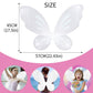 Nenmatte Fairy Girls Wings,Fairy Butterfly Wing For Birhday Party,Sparkle Angel Wings Halloween Costume Dress Up For Kids Women