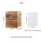 BalterFF Trading Deck Box - Rustic Wood Card Storage Organizer, Carbonize, 3.8"x3.8"x4.9"