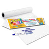 Clingers Dry Erase Kids Cling-rite Rolls, Portable Whiteboard, 50 ft roll, Sheet Size 20x30 for Kids Drawing and Planning, Scho