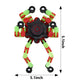 Fidget Spinners, Diy Transformable Chain Robot Finger Spinner, Glow In The Dark Deformable Creative Mechanical Gyro Toy Stress R