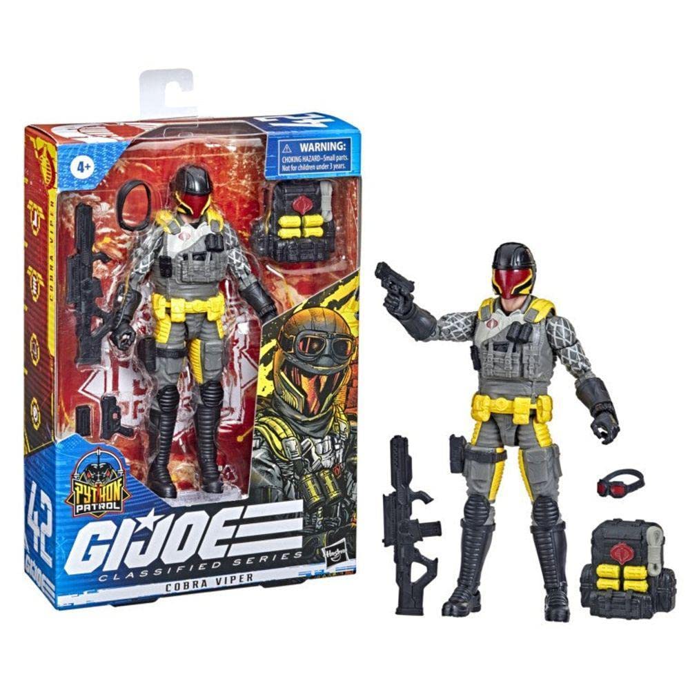 G.I. Joe Classified Series Figure, 6' Premium Figure With Accessories - Snake Viper - F4755 - Hasbro