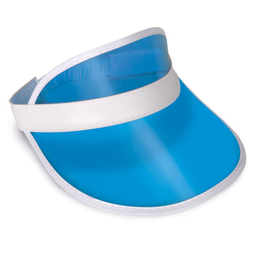 Clear Blue Plastic Dealer'S Visor