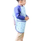 Plie Waterproof Kids Art Smocks 37 Colors (Age 1-10, S-XXL size), Blue Bear (09-S)