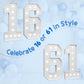Imprsv Marquee Numbers Large 16Th-Birthday Decorations: 4Ft Light Up Number Party Decor 16 Year Old Girl And Boy Birthday Decora