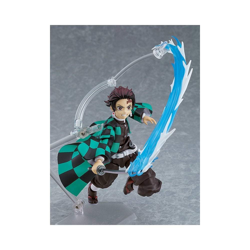 Max Factory Demon Slayer: Kimetsu no Yaiba: Tanjiro Kamado Deluxe Figma Action Figure  Multicolor