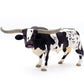 Gemini&Genius Farm Animal Toys, Longhorn Cow Action Figure, Hand Painted, 6 Inches Length, Realistic And Durable Farm Toys For Children Boys And Girls Gift