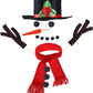 Hosfairy 16Pcs Snowman Decorating Kit Snowman Hat Scarf Eyes Nose Mouth Making Building Accessories for Winter Christmas Holiday