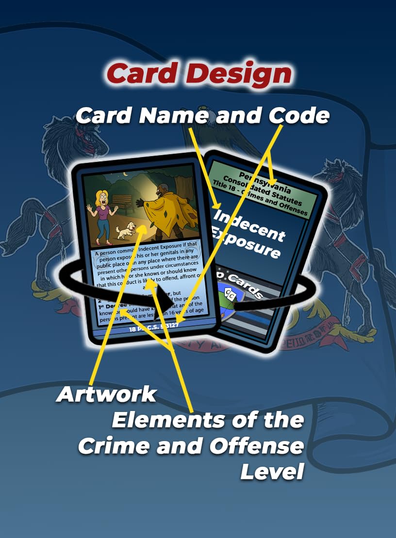 Cop Cards: enhanced Flashcards for Law Enforcement - Learning Aid or Police Gift (Pennsylvania Academy Prep Edition)