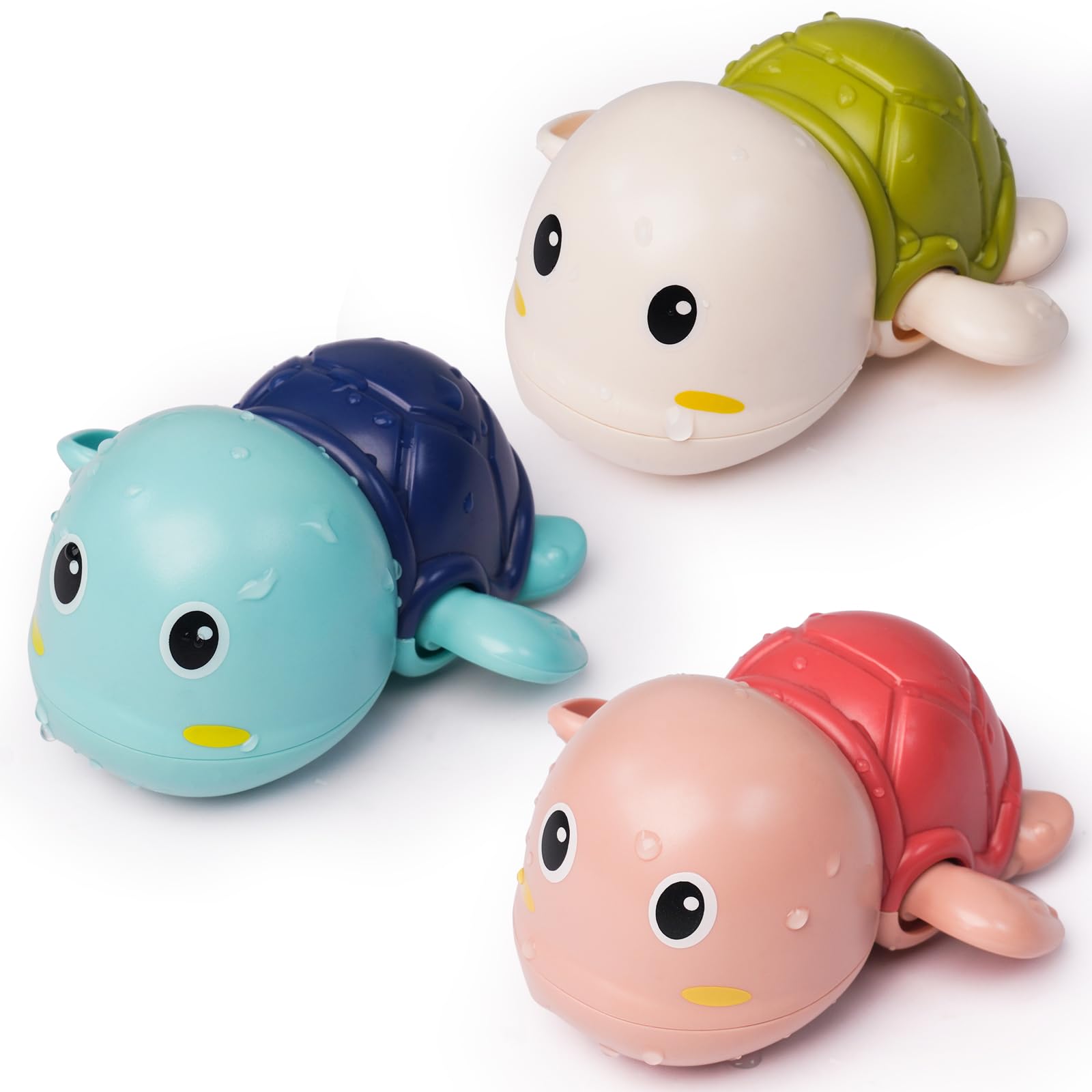 Likee Baby Bath Toys For Toddlers 1-3, Floating Wind-Up Kids Bathtub Toys For 1 2 3 4 5 6 Years Old Boy Girl Birthday , Cute Lnf