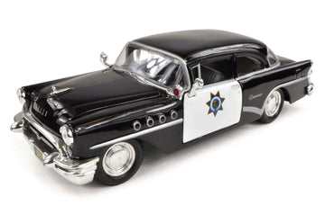 Maisto Buick Century Model Car 1955, California Highway Patrol, 1:26 Scale, Plastic, Model 31295
