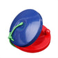 6Pcs Wooden Finger Castanets, Blue And Red Castanet Musical Instruments Rhythm Kids Toys For Baby Early Education By Doxishruky