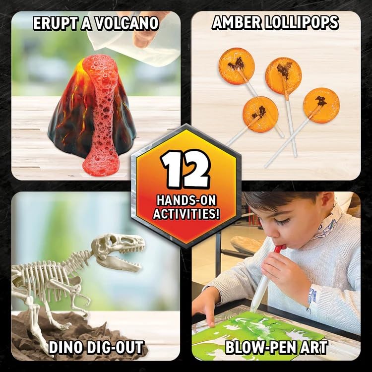 Professor Maxwell'S Vr Dinosaurs - Virtual Reality Kids Science Kit, Book And Interactive Stem Learning Activity Set (New Edition) - For Ages 7 And Up