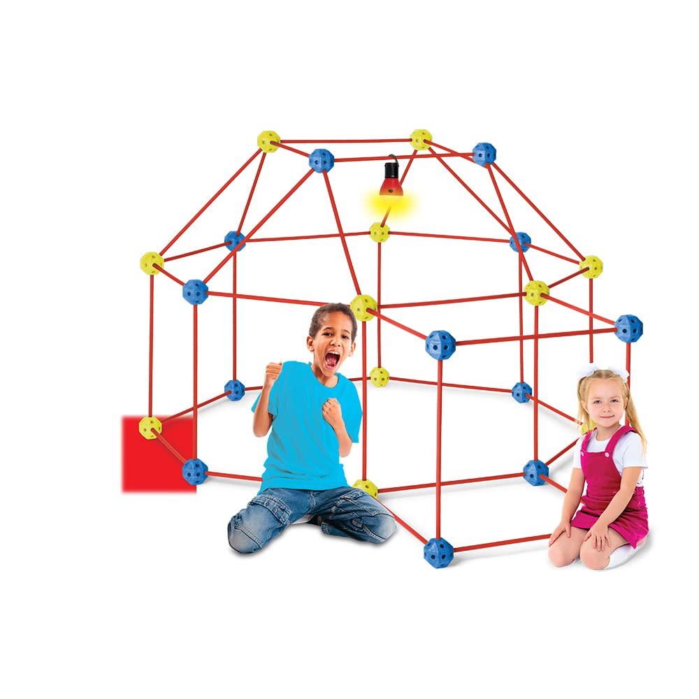 D.I.Y Clubhouse Fort Building Kit - 90 Pieces | Educational Learning Toy For Creative Minds, Stem Building Toy, For Kids 4+