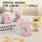 17cm Doll Clothes Set  enhanced Jeans & Knitted Sweater Outfit for 17cm 15cm Dolls  Cute Dress Up Fashion  No Doll Included (Flower  17cm/15cm)