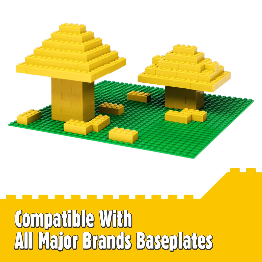 Unirolic Classic Building Bricks, 200 Piece 2X4 Building Blocks Stem Creative Building Toys Compatible With All Major Brands, Moc Building Bricks Diy Play Set For Kids Age 6+ (Yellow)