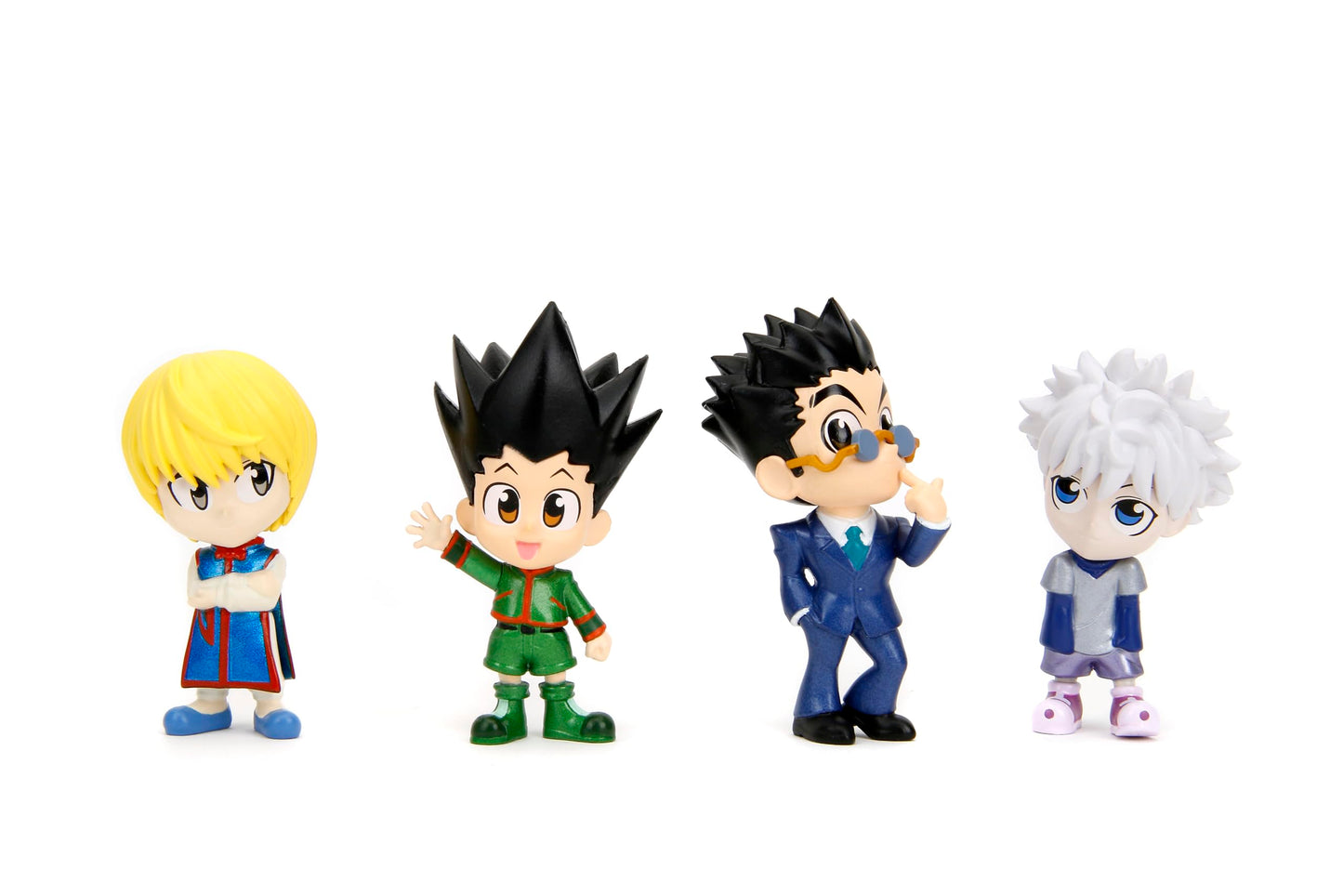 Jada Hunter x Hunter Metalfigs 2.5 4 Pack (Gon  Killua  Kurapika  Leorio) - Collectible Die-Cast Figures - Authentic Designs  enhanced Quality - Toys for mature-themeds & Kids