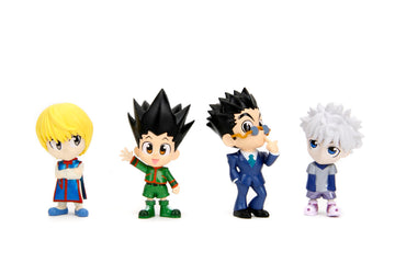 Jada Hunter x Hunter Metalfigs 2.5 4 Pack (Gon  Killua  Kurapika  Leorio) - Collectible Die-Cast Figures - Authentic Designs  enhanced Quality - Toys for mature-themeds & Kids