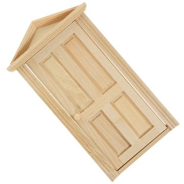 Zerodeko Dollhouse Door 1 12 Scale, Mini Wooden Door, Dollhouse Front Door 1 12 Scale, Mini Wooden Door for Dolls DIY Dollhouse 