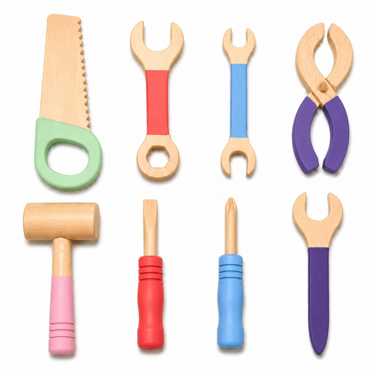 Wooden Tool Kit for Kids  Carpentry Set with Hammer, Screwdriver & More | STEM Learning Toy for 3+ Years | Montessori Pretend P