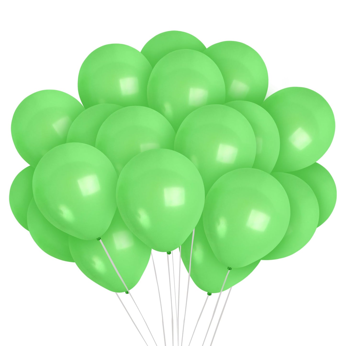 Treasures Gifted Light Green Balloons - Lime Green Balloons - Latex Party Balloons - Neon Green Balloons 12 Inch - Premium Large