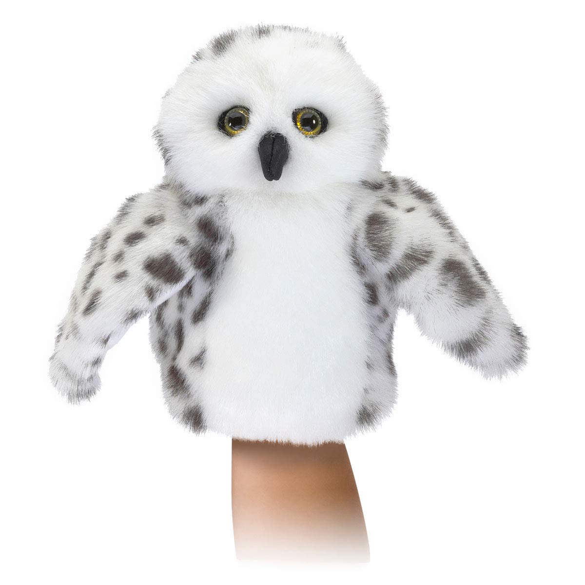 Little Snowy Owl Little Puppet  White  Gray  Black-New