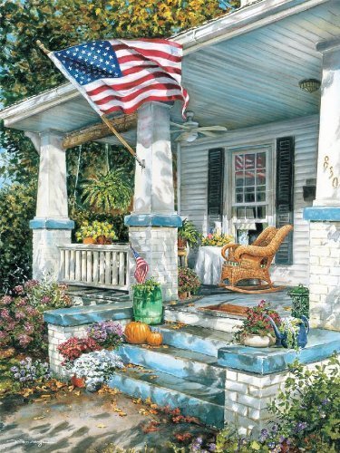 Heritage American Way Jigsaw Puzzle - 550 Piece - Patriotic Front Porch