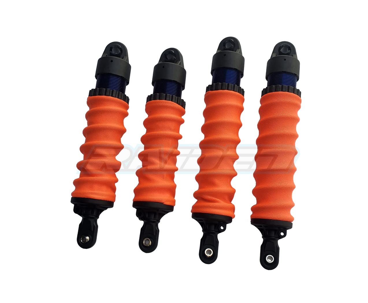 Damper Shock Sleeves Dirt Dust Resist Guard Cover for Traxxas 1/8 Sledge 4pcs - RED
