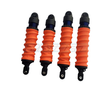 Damper Shock Sleeves Dirt Dust Resist Guard Cover for Traxxas 1/8 Sledge 4pcs - RED