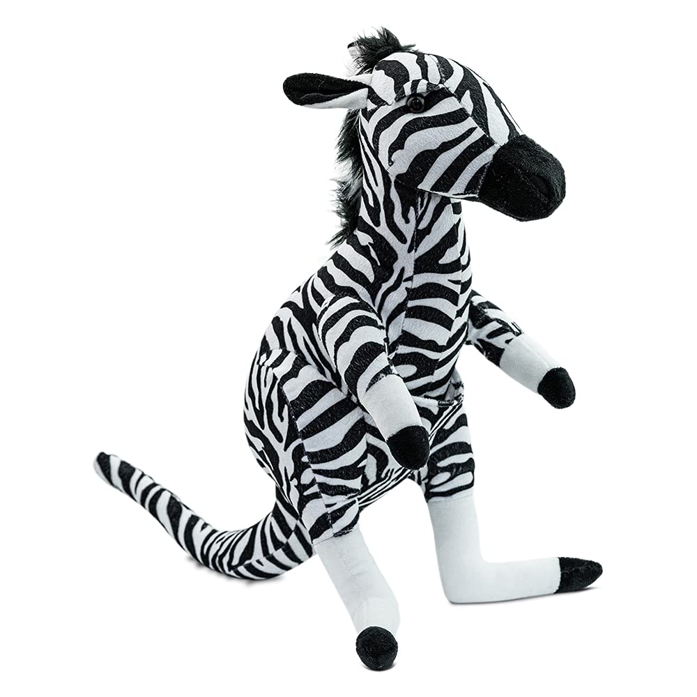 Randimals Zebra Style Kangaroo Plush Stuffed Toy 15   Soft & Huggable  enhanced Quality Hybrid Animal Friend Encourages Adventure & Imagination