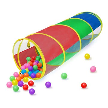 Play Tunnel For Toddlers 1-3, Kids Tunnel Crawling Indoor Outdoor Mesh See Through Pop Up Play Tent Crawl Tunnel Sensory Toy For