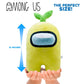 Just Toys LLC Among Us Mega 12" Plush - Yellow Sprout, Soft Polyester Stuffed Toy