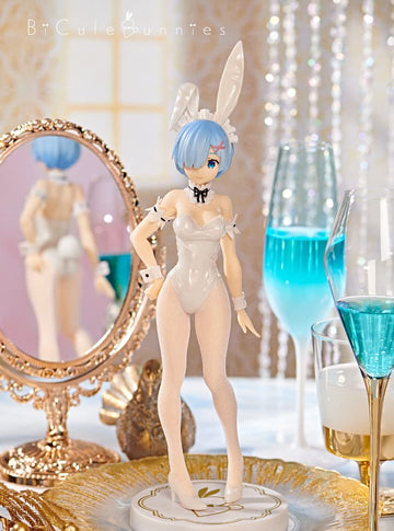 Furyu Re:Zero – Starting Life In Another World: Rem Bicute Bunnies Pvc Figure, Multicolor (White Pearl Color Version)