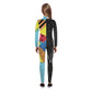 Remimi Halloween Bodysuit Funny Print Zip Up Back Long Sleeve Slim Fit Jumpsuit 9-10 Years
