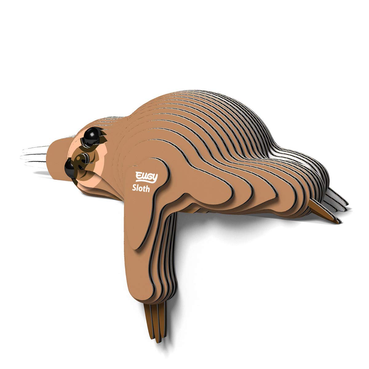 Eugy Sloth 3D Puzzle, 23 Piece Eco-Friendly Educational Toy Puzzles For Boys, Girls & Kids Ages 6+