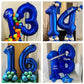 Navy Blue 40 Balloon Numbers,40 Inch Dark Blue 40 Birthday Balloons Large Foil Mylar Balloons Number 40 For Birthday Party Anniversary Decorations