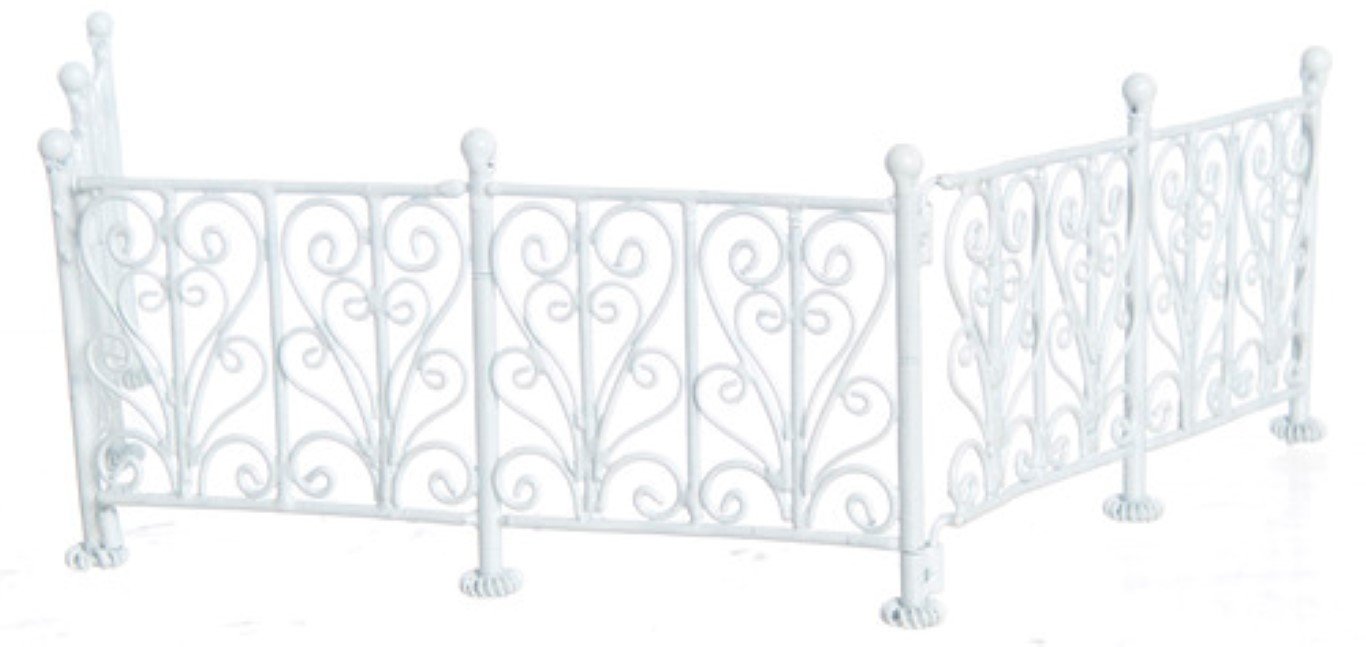 Dollhouse Miniature 6-Pc. Wrought Iron Fence