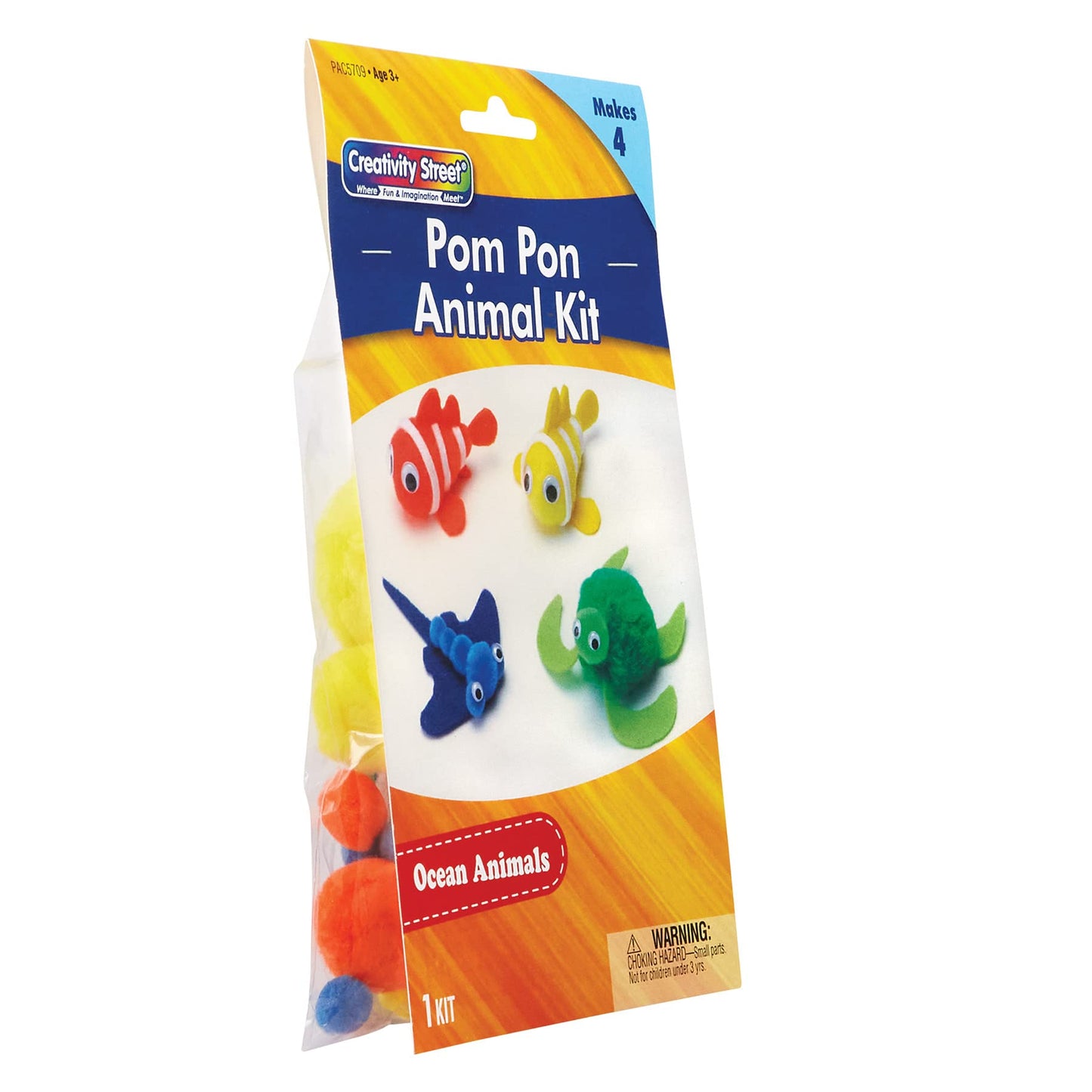 Creativity Street Pom Pon Animal Kit, Ocean Animals