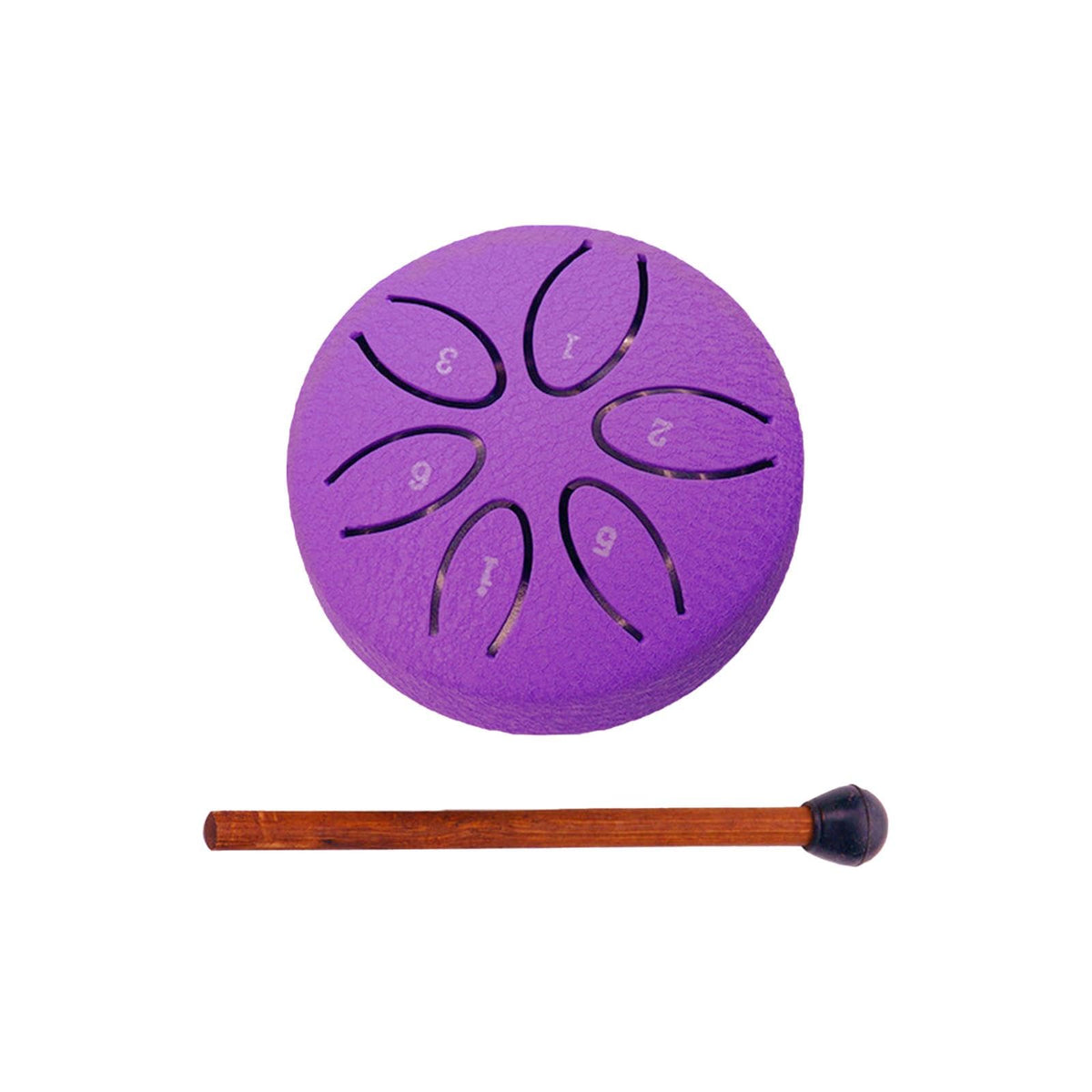 Secret Desire Steel Drum 3 Inch 6 Notes Percussion Instrument For Yoga Musical Kids Violet