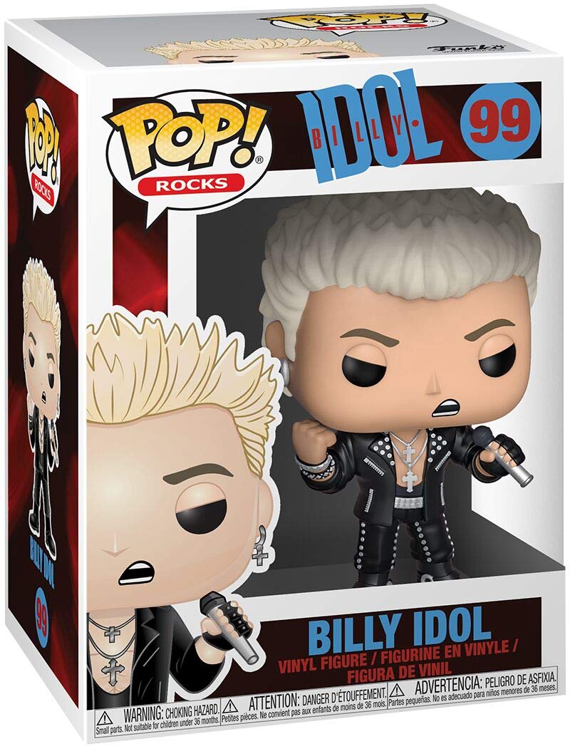 Funko POP! Rocks Billy Idol Vinyl Figure - Standard Size, Multicolor, Model 36445