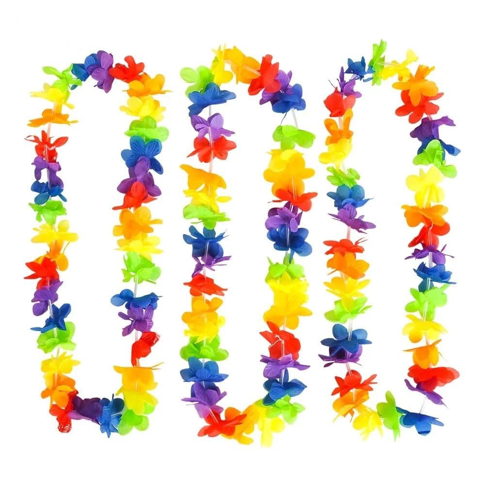 Rhode Island Novelty 36 Rainbow Flower Leis