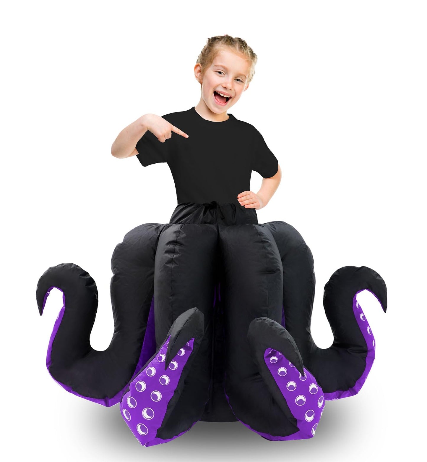 Inflatable Costumes for Kids Octopus Halloween Costume Girls Funny Octopus Blow Up Costumes Animals Cartoon Cosplay Party