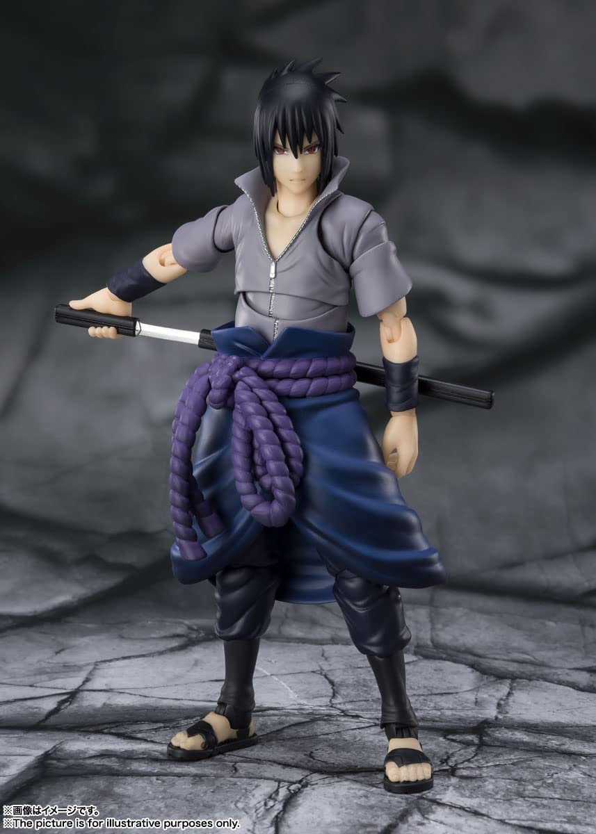 TAMASHII NATIONS - Naruto Shippuden - Sasuke Uchiha -He Who Bears All Hatred  Bandai Spirits S.H.Figuarts Action Figure