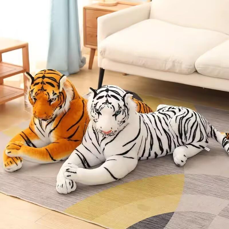 Dhxstsm Large Stuffed Tiger Plush Toy- Giant Tiger Stuffed Animal -Big Plush Toy (28Inches,Excluding Tail)