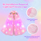 Meland Princess Dress Up For Girls, Light Up Princess Cape With Crown, Dress Up Clothes Birthday Gift For Girls Toys 3-8