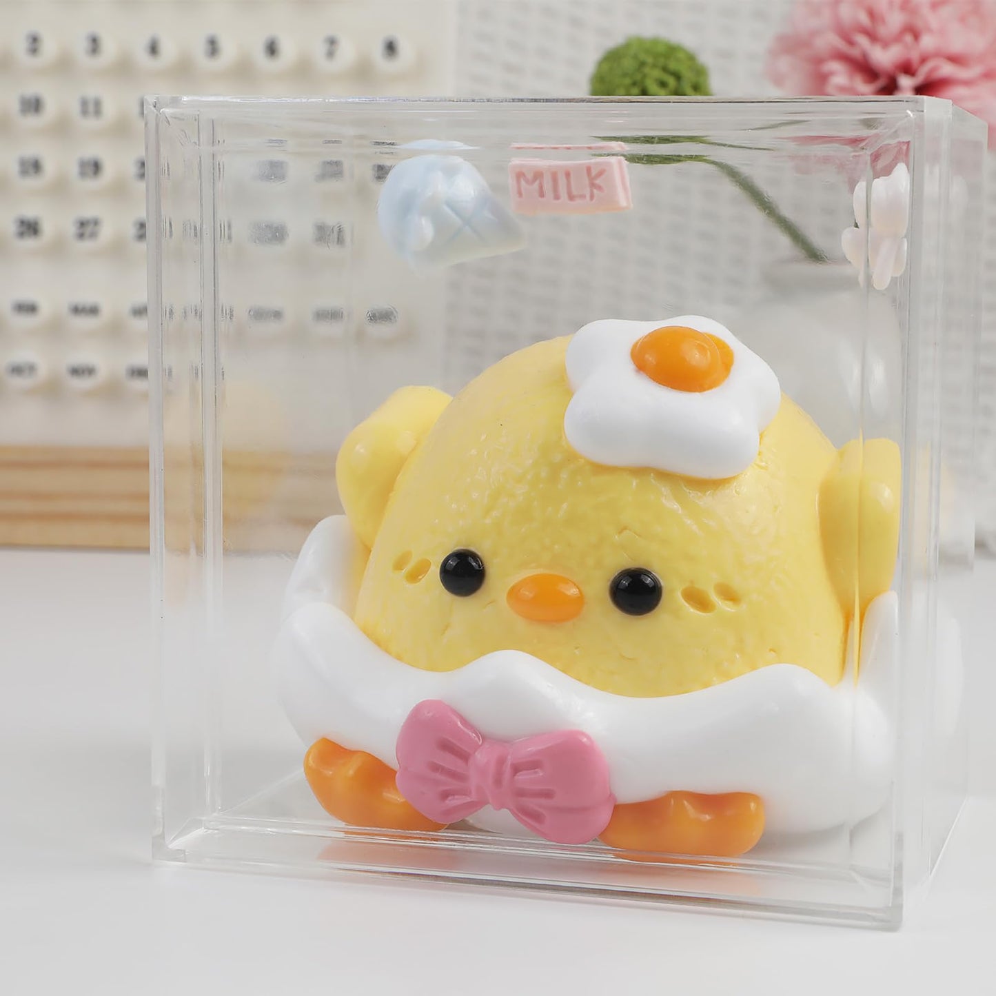 Taba Squishy Chick Kit - Kawaii Handmade Yellow Chicken Breaking Egg Shell,Fidget Toys For Kids