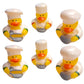 American Wit Rubber Ducks (2') Standard Size. (12 Pack) Cute Duck Bath Tub Pool Toys. (Chef Rubber Ducks)