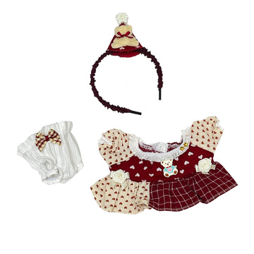 S Oujcen Kawaii Anime Character Costume Set - Adorable Kawaii Design For 20Cm/8'' Stuffed Toys With Accessories For Kids & Colle
